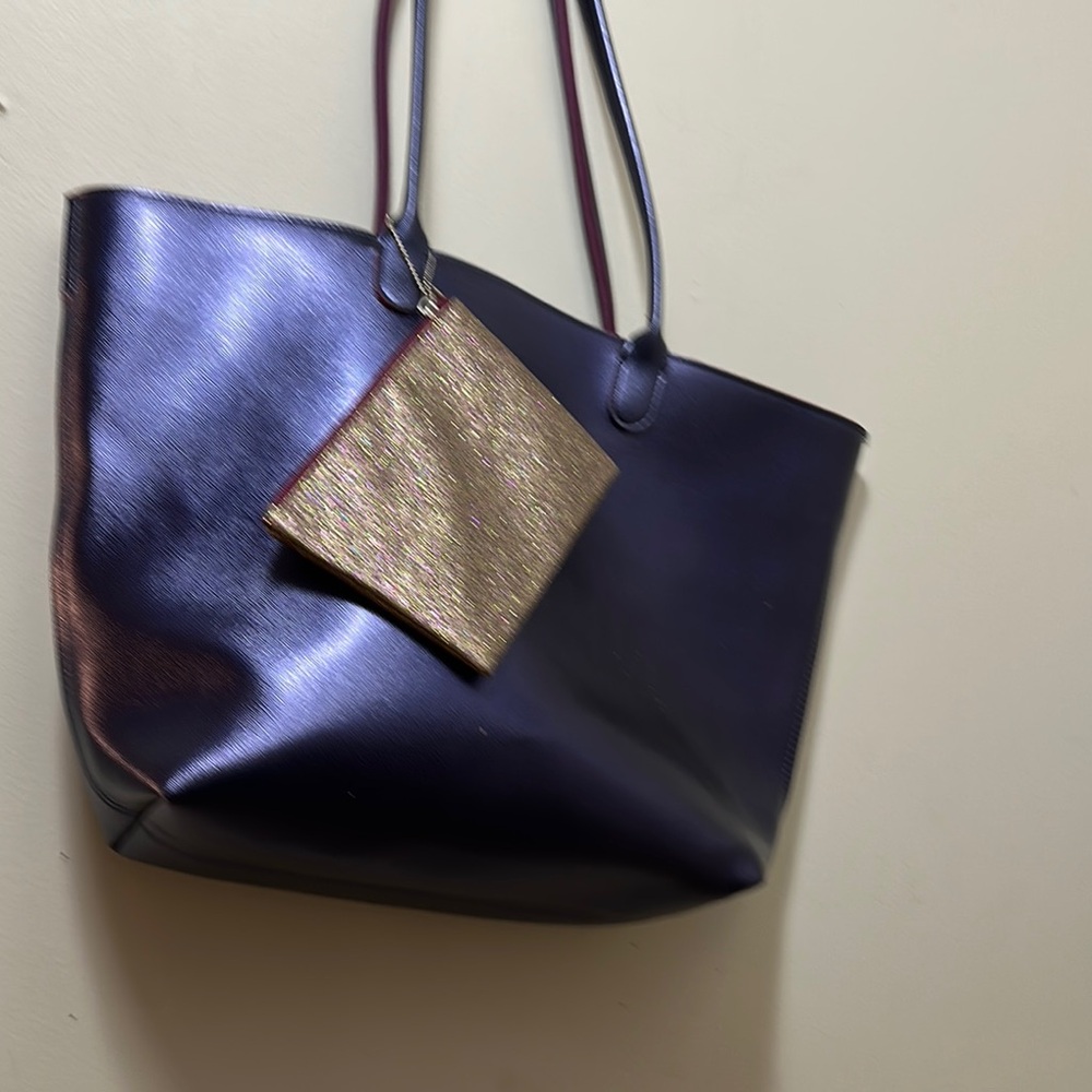 Bath and Body Elegant Navy -Purple and Gold Women's Tote Bag
